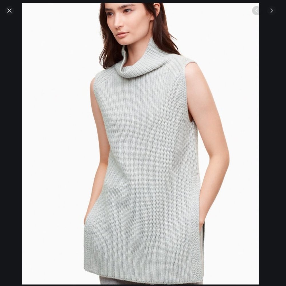 Aritzia Wilfred Durandal Sweater Tank - Cream/Tan